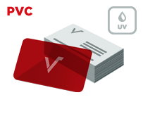 Mediacards PVC mit UV Lack