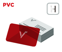 Mediacards PVC mit Heißfolienprägung